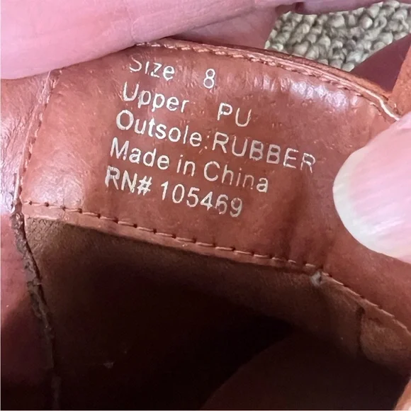 Olivia Miller Tan Lace-Up Block Heel Ankle Boots - Picture 3 of 7